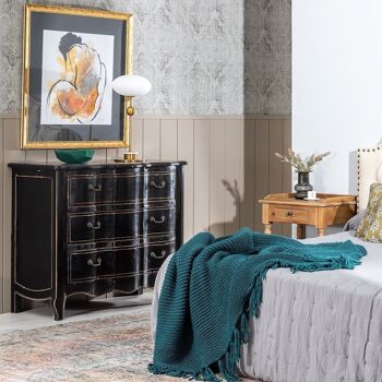 COMMODE DE CHAMBRE BOIS ORME NOIR ST605553 2