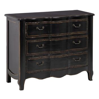 COMMODE DE CHAMBRE BOIS ORME NOIR ST605553 3