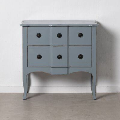 COMMODE DE CHAMBRE EN BOIS D'ORME BLEU ST605554