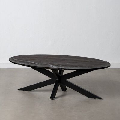 BLACK IRON / MARBLE COFFEE TABLE LIVING ROOM ST607497