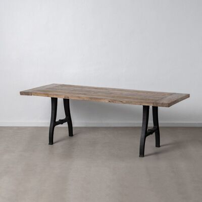 TABLE DE REPAS NATUREL-NOIR ST605559