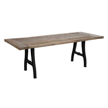 TABLE DE REPAS NATUREL-NOIR ST605559 2