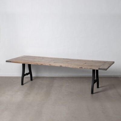 DINING TABLE NATURAL-BLACK ST605560