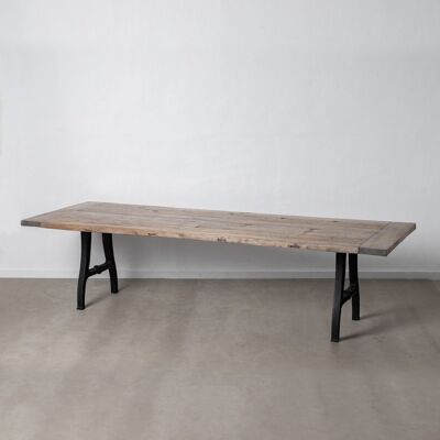 TABLE DE REPAS NATUREL-NOIR ST605560