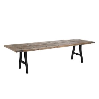 TABLE DE REPAS NATUREL-NOIR ST605560 2