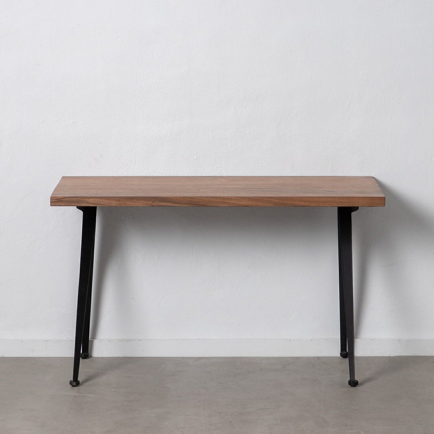 NATÜRLICHER SCHREIBTISCH-SCHWARZES HOLZ-EISEN ST605566