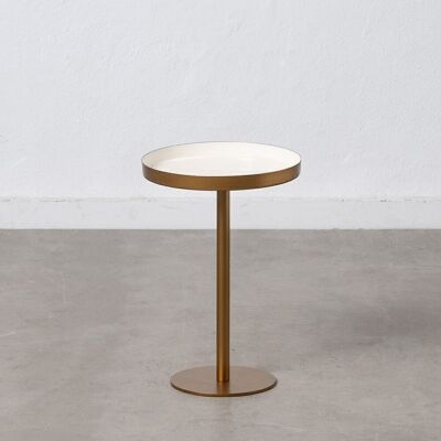 TABLE D'APPOINT FER BLANC-OR SALON ST607550