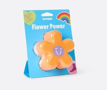 Chaussette Flower Power Orange