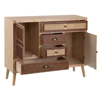 BUFFET CRÈME-BOIS NATUREL-RATAN ST603482 4