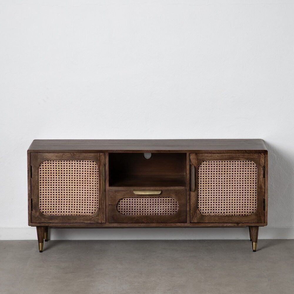 MOBILE TV LEGNO NATURALE-RATAN SOGGIORNO ST603490