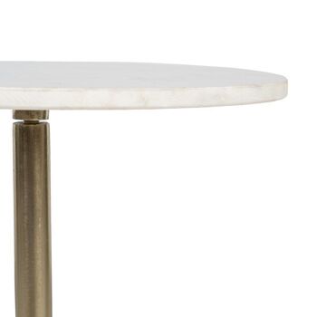 TABLE D'APPOINT BLANC-OR ST605591 4