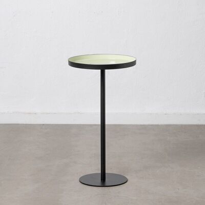 SIDE TABLE BLACK-GREEN IRON LIVING ROOM ST607556