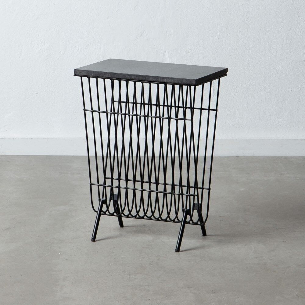 SIDE TABLE PORTARIVISTE NERO ST600675