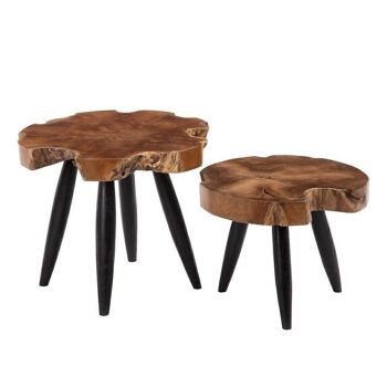 TABLE D'APPOINT NATUREL-NOIR ST603608 4