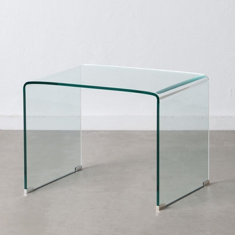 TAVOLINO LATERALE VETRO TRASPARENTE 12MM ST605757