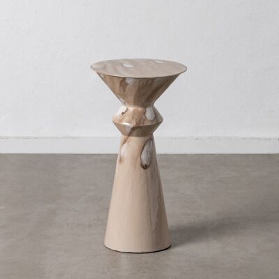 TAVOLINO DA SOGGIORNO IN METALLO BEIGE ST607743