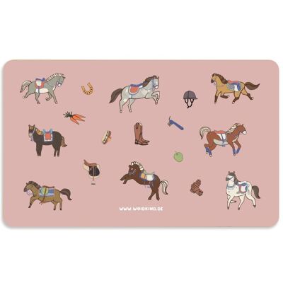 Breakfast board with horses made of Formica - 1 PU = 5 pieces