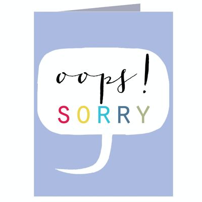 TW413 Mini-Grußkarte „Sorry“