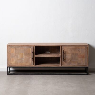 LIVING ROOM ST600985 NATURAL MANGO WOOD TV STAND