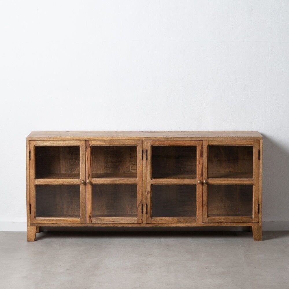CREDENZA DA SOGGIORNO IN LEGNO DI MANGO NATURALE ST600993