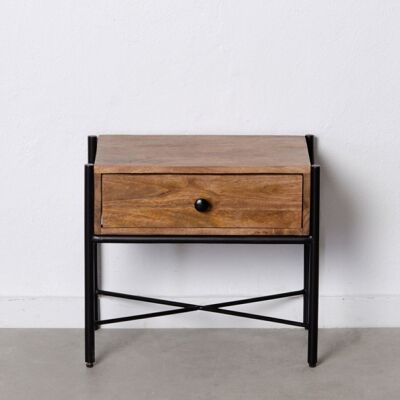 NATURAL-BLACK TABLE MANGO WOOD ST605780