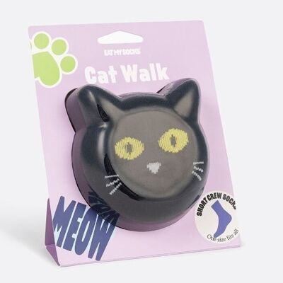 Cat Walk Black sock