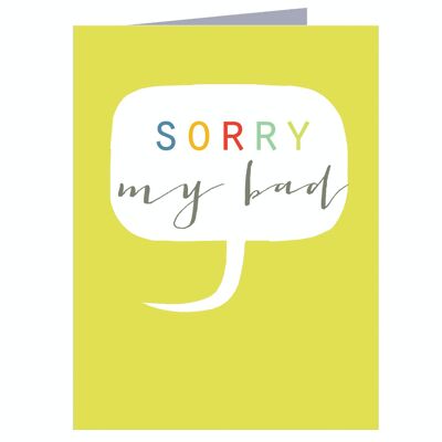 TW416 Mini Sorry Greetings Card