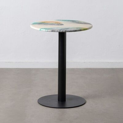 MULTICOLORED METAL-CEMENT SIDE TABLE ST601123