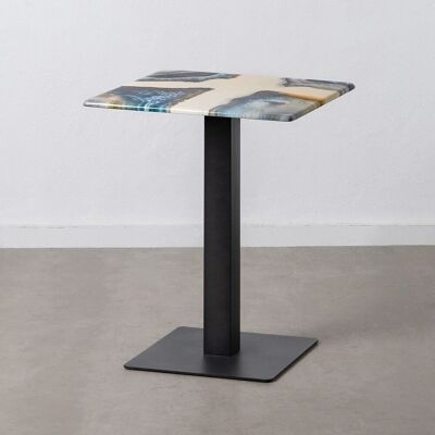 MULTICOLORED METAL-CEMENT SIDE TABLE ST601124