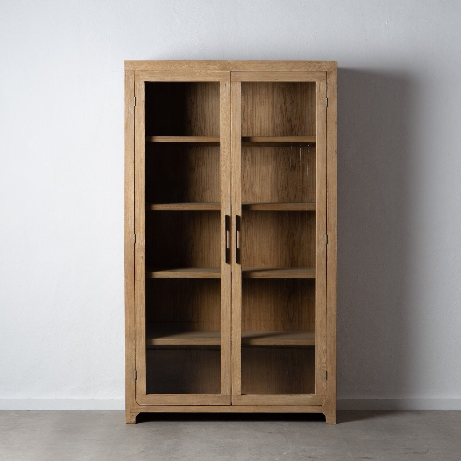 Vitrine aus natürlichem Ulmenholz für das Wohnzimmer ST601232