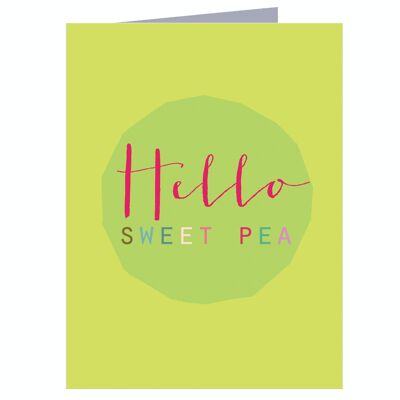 TW417 Mini Sweet Pea Card