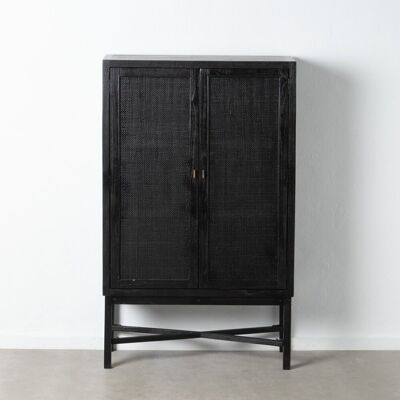 BLACK WOODEN CABINET MINDI LIVING ROOM ST603812