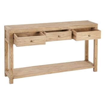 CONSOLE EN BOIS NATUREL MINDI ENTRÉE ST603818 4