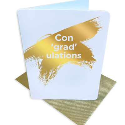 Con Grad Ulations Funny Graduation/Congrats Exams Small Card