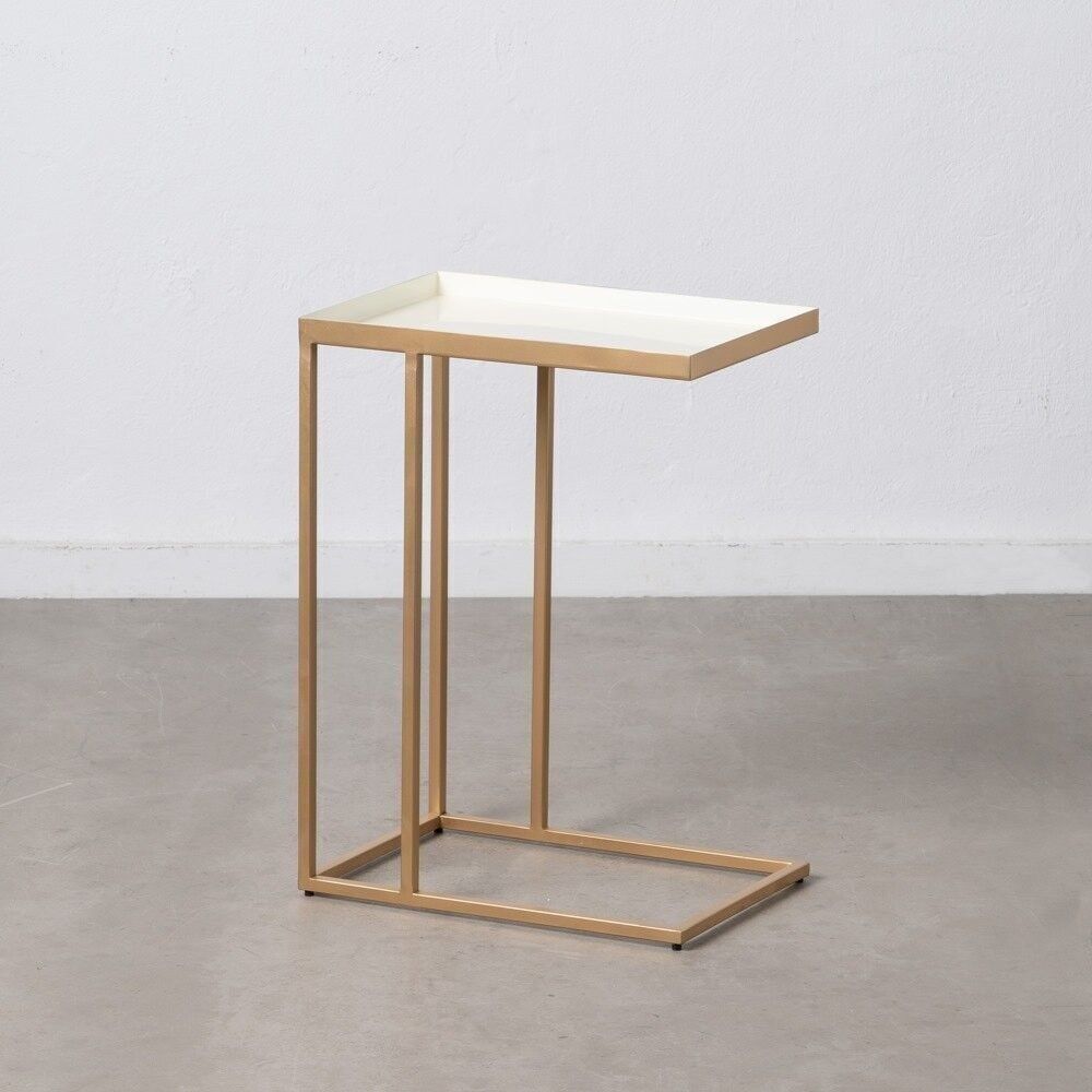 TAVOLINO DA SOGGIORNO IN FERRO CREMA-ORO ST607887