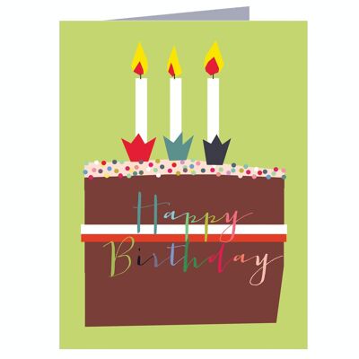 TW418 Mini Happy Birthday Card