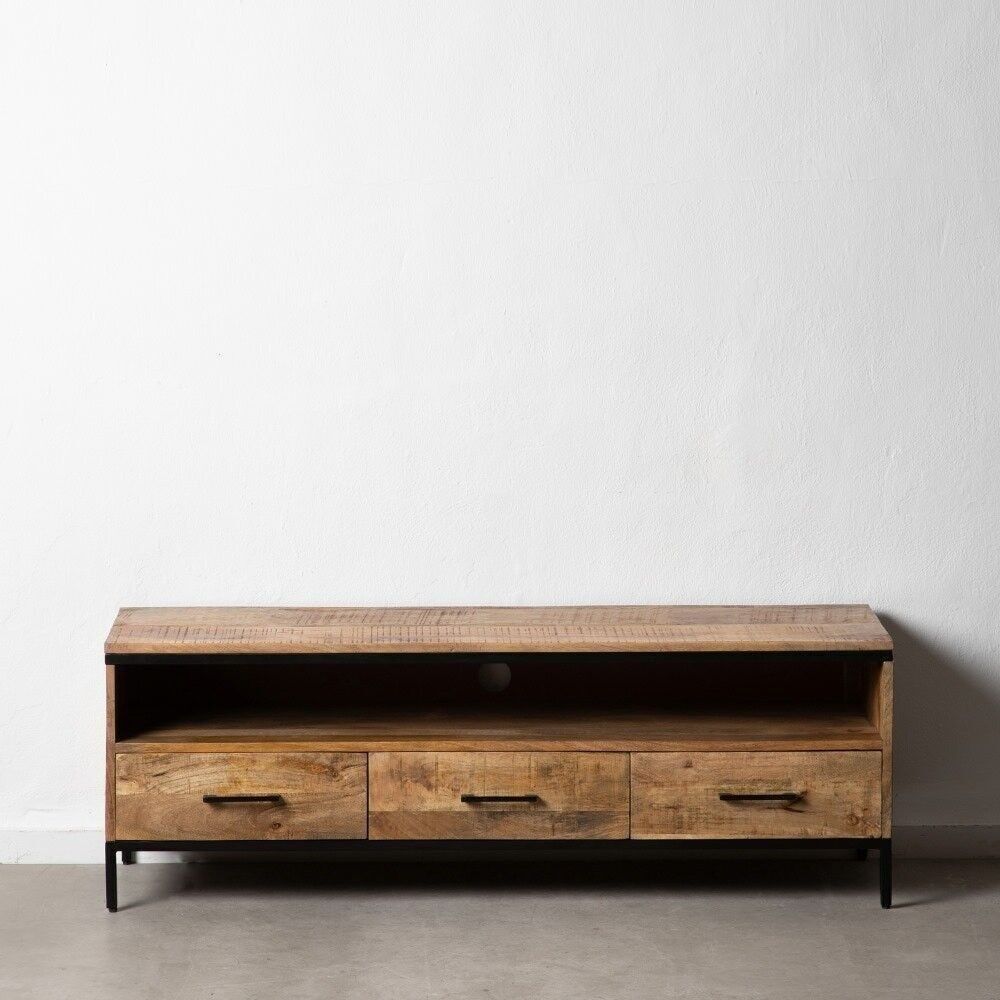 SOGGIORNO ST601290 PORTA TV IN LEGNO DI MANGO NATURALE