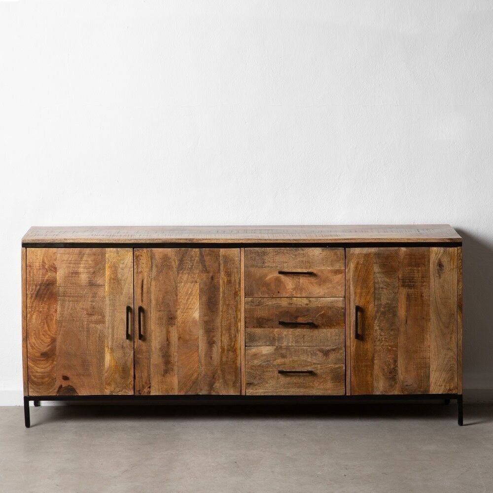 CREDENZA DA SOGGIORNO IN LEGNO DI MANGO NATURALE ST601292