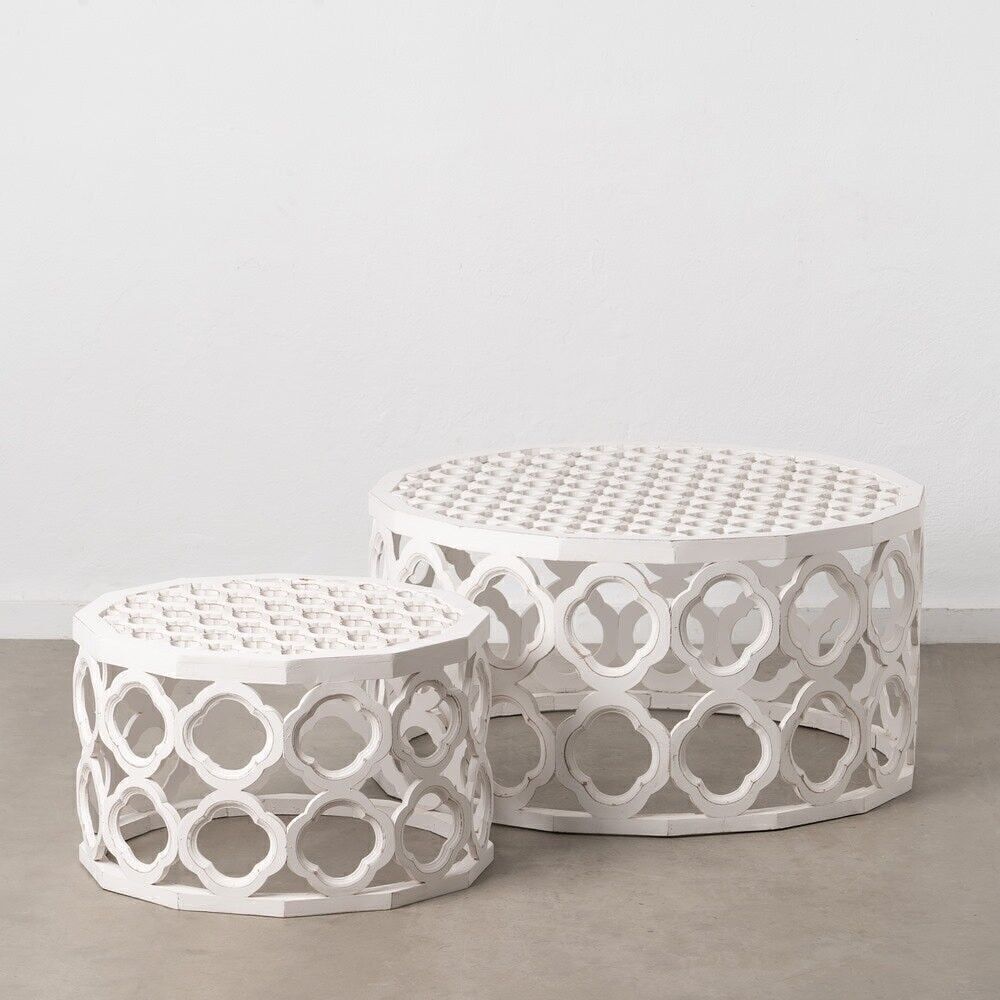 S/2 TAVOLINO BIANCO DM SOGGIORNO ST605861