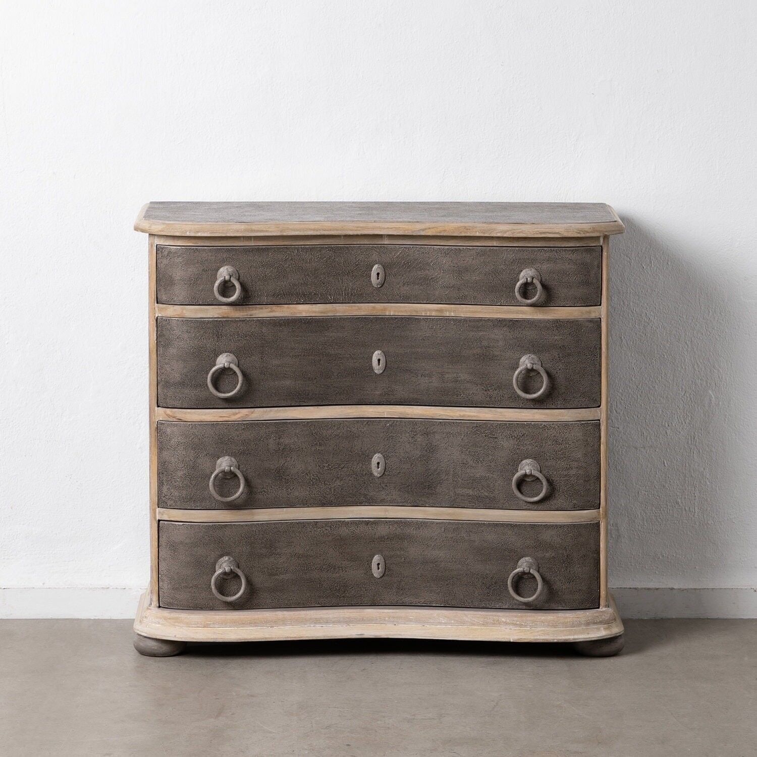 CÓMODA GRIS DM-MADERA DORMITORIO ST608021