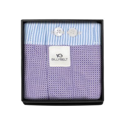 100% organic cotton boxer shorts Purple square