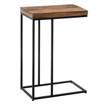 TABLE D'APPOINT NATUREL-NOIR ST601301 3