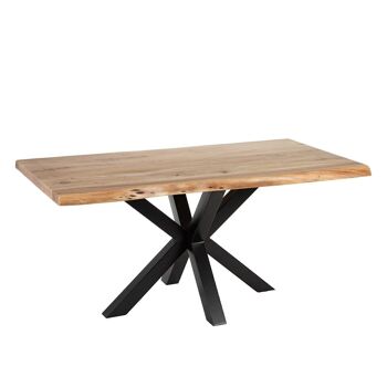 TABLE DE REPAS NATUREL-NOIR ST603966 3