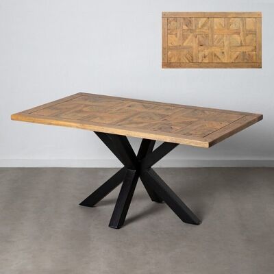 DINING TABLE NATURAL-BLACK ST603967