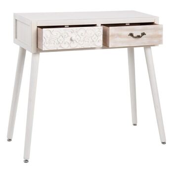 CONSOLE EN BOIS DE SAPIN BLANC NATUREL ST605983 4