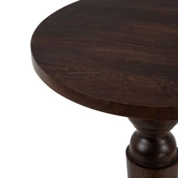 TABLE D'APPOINT MARRON BOIS DE MANGUE ST606009 5