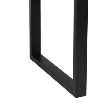 TABLE DE REPAS NOIR-BRUN BOIS-FER ST608042 5