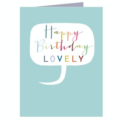 TW424 Mini Happy Birthday Card