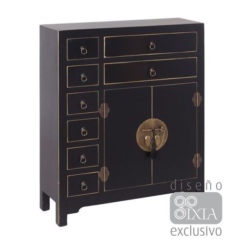 MUEBLE AUXILIAR NEGRO ST51142