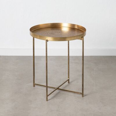TABLE D'APPOINT FER OR SALON ST604009